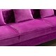 preview thumbnail 15 of 17, Velvet Standard sectional l shaped Sleeper Sofa with Reversible Ottoman - 104"