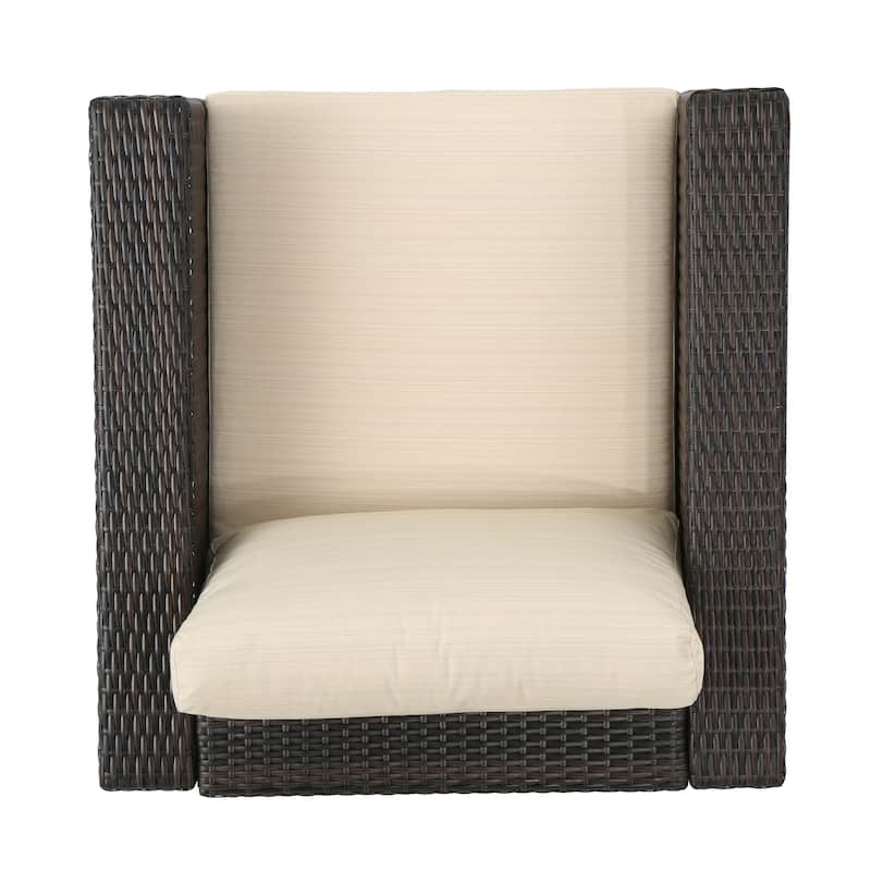Santa Rosa Wicker Outdoor Club Chair by Christopher Knight Home
