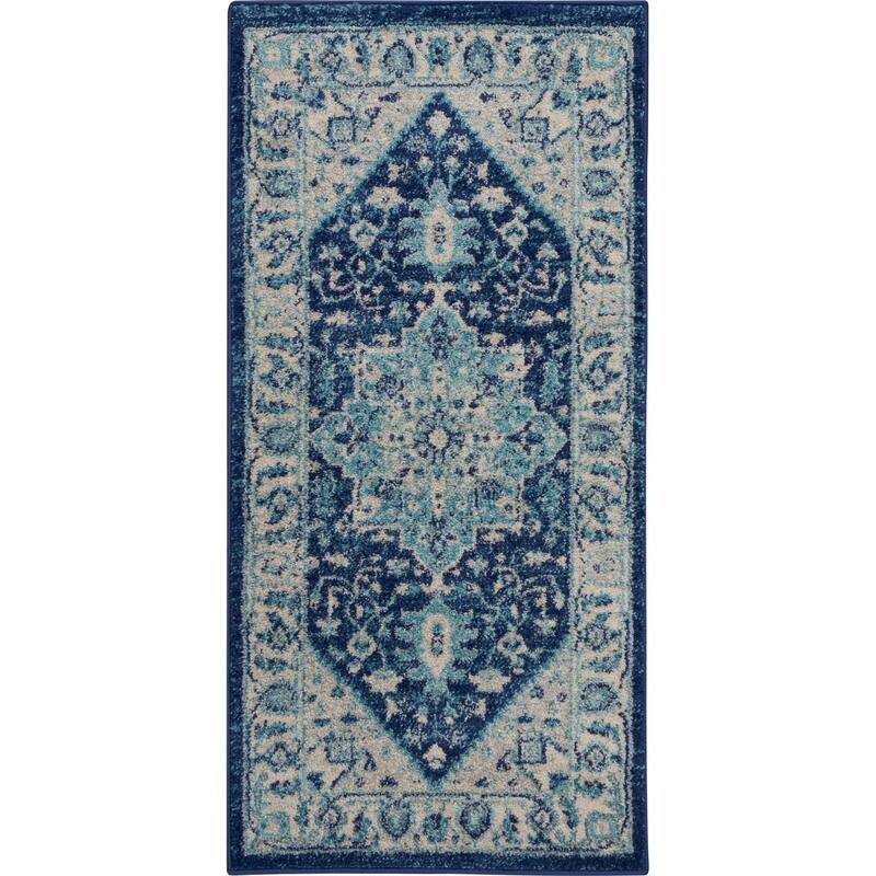 Nourison Tranquil Traditional Persian Medallion Area Rug