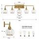 preview thumbnail 4 of 151, Modern Vanity Lights Dimmable Bathroom Light Fixtures with Glass Shade