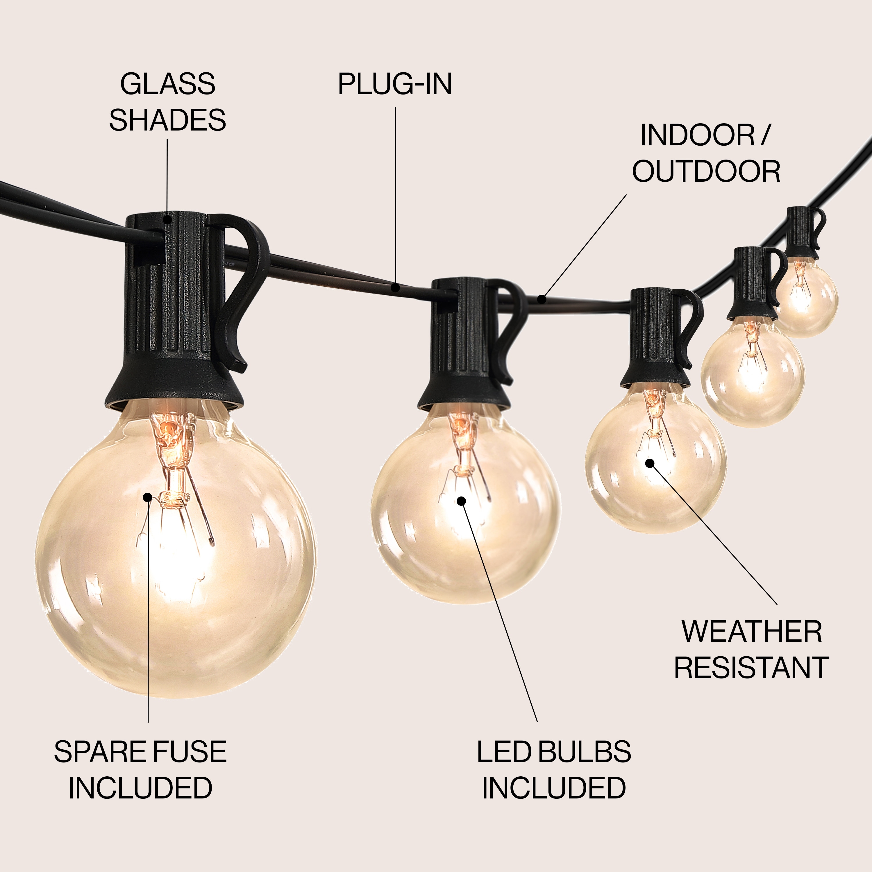 Indoor outdoor string lights discount
