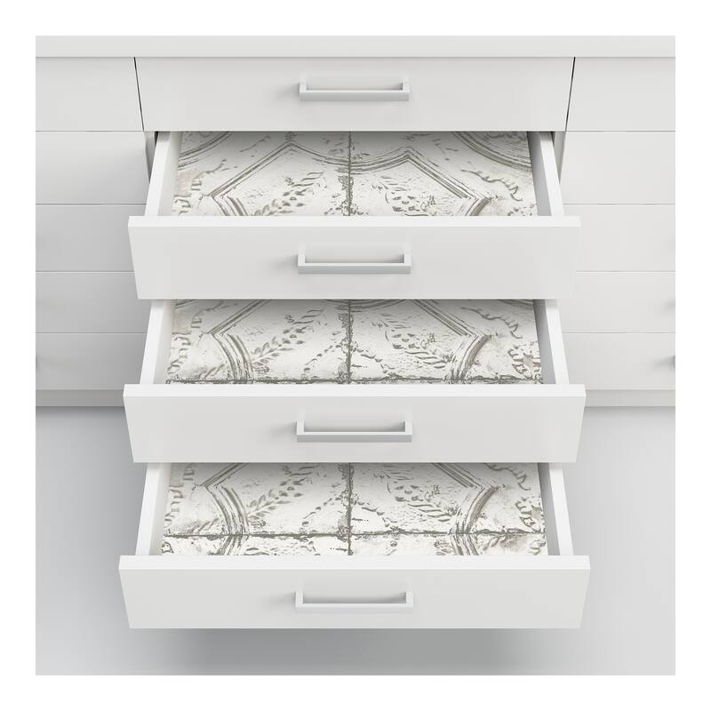 Newport Tin Tile Peel & Stick Wallpaper - 198in x 20.5in x 0.025in