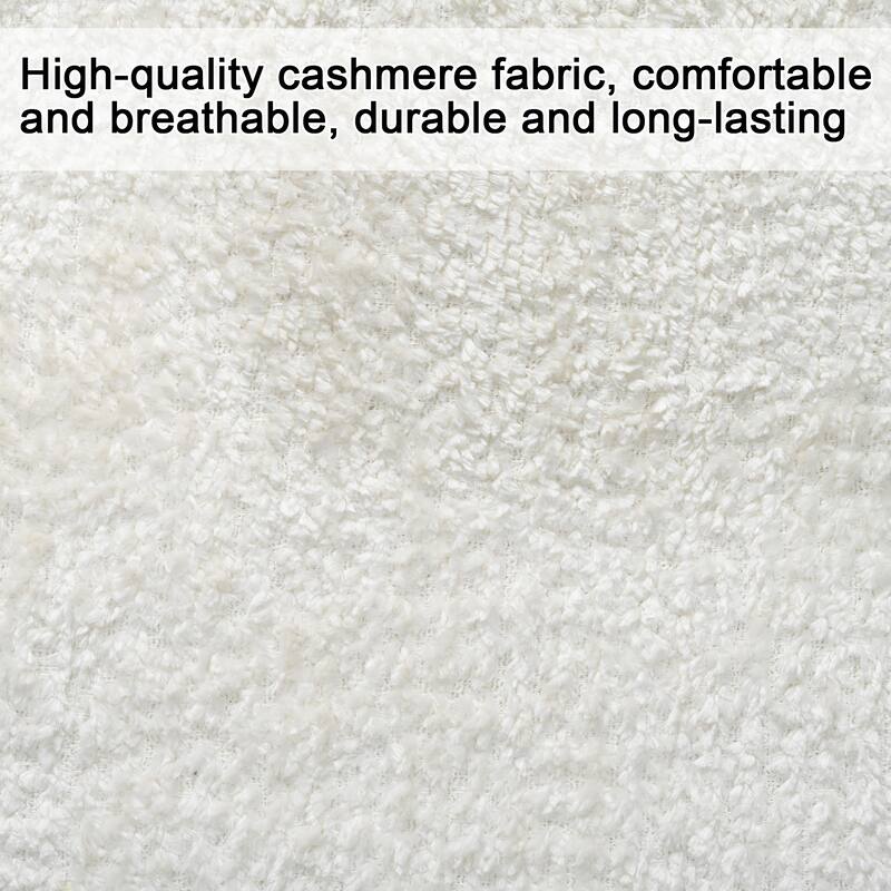 U-Shaped 111.8" Cloud Combo Sofa 4-Seater Chenille Fabric Sofa with Arms