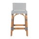 preview thumbnail 19 of 63, Serienna 24.5"H Seat Rattan Low Back Counter Stool