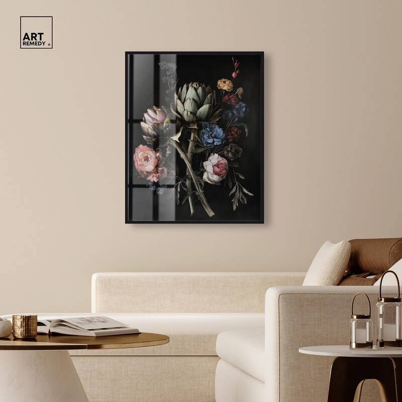 Moody Artichoke III Shadowbox by Art Remedy