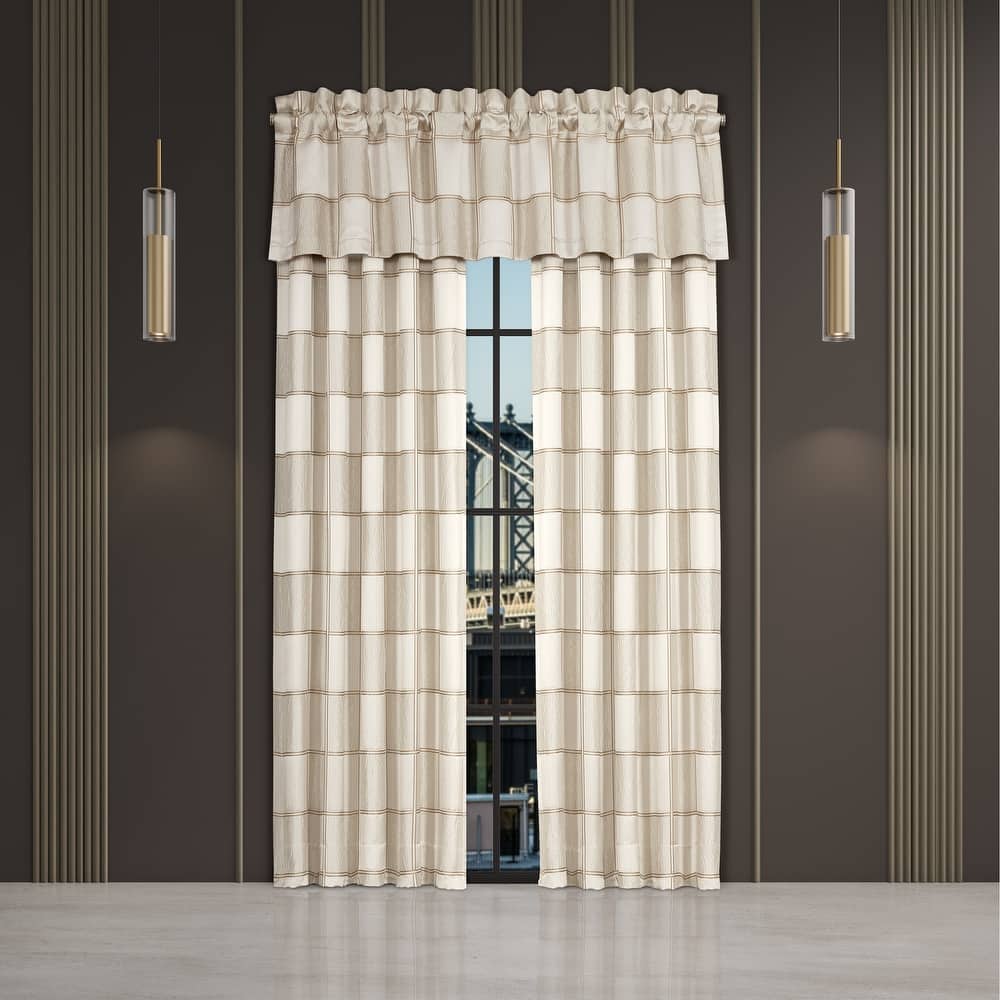 J. Queen New York Brando Ivory Window Straight Valance