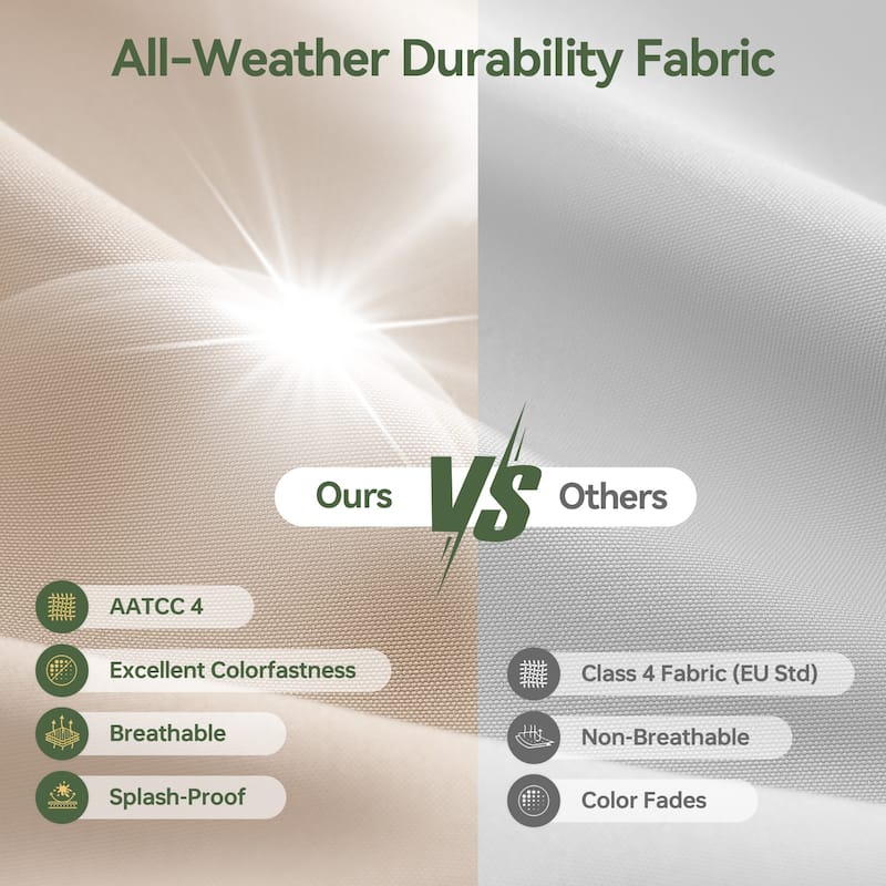 AOXUN Wicker Rattan Outdoor Sectional Sofa Set with Coffee Table