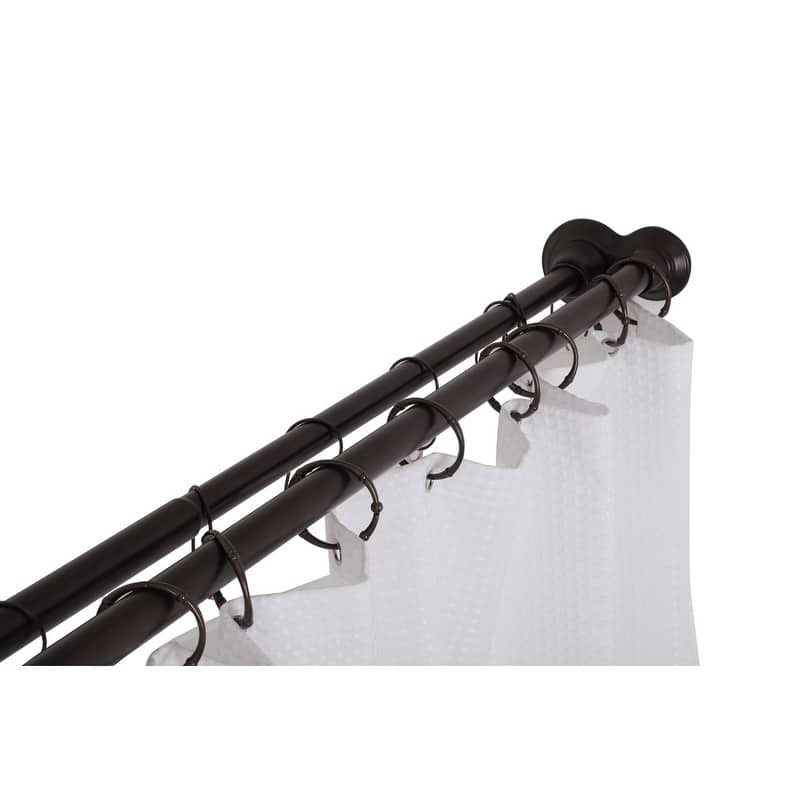 Utopia Alley Adjustable 72-Inch Double Shower Curtain Tension Rods - Rust-Proof Aluminum with Rubber End Cap - Bronze