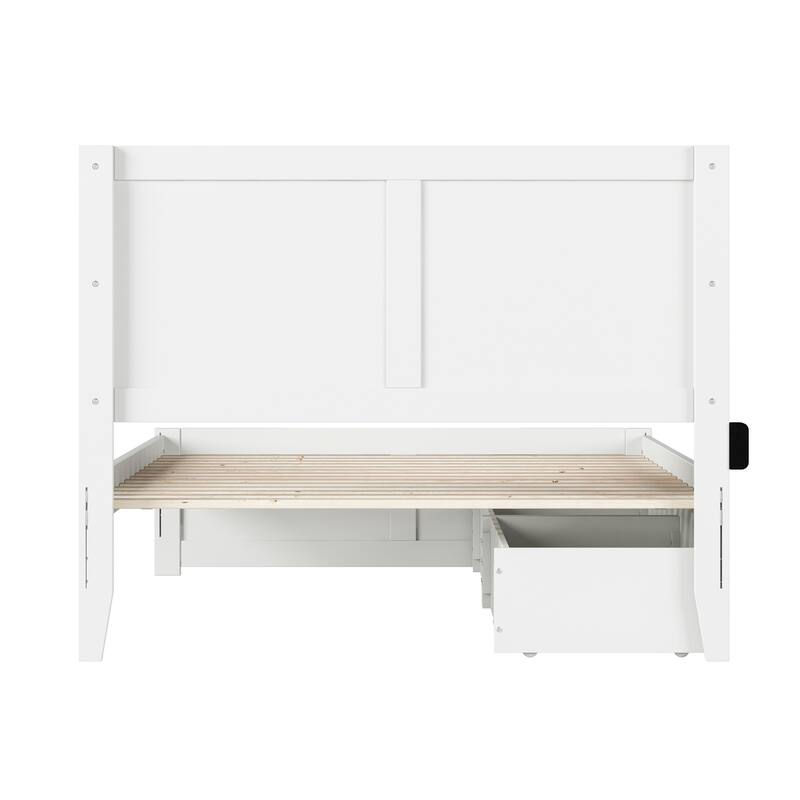 Canyon Platform Bed with Matching Footboard & Storage Drawers