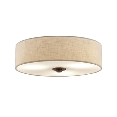 EVOLV Textile Classic 15-inch Dark Bronze Close-to-Ceiling Drum