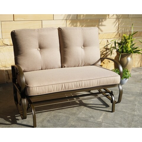 Kozyard Cozy Two Rocking Love Seats Glider Swing Bench/Rocker
