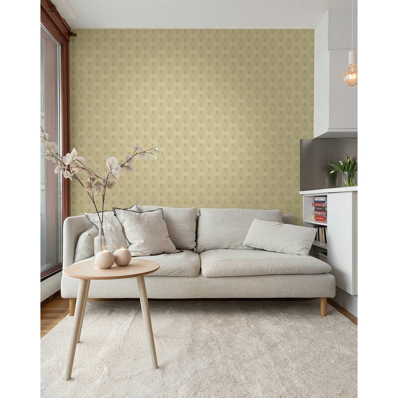 Seabrook Designs Foxtail Tile Geometric Unpasted Wallpaper - 20.5 in W x 33 ft. L
