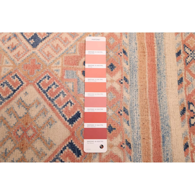 ECARPETGALLERY Hand-knotted Finest Ghazni Copper Wool Rug - 6'8 x 9'1