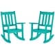 preview thumbnail 1 of 68, Laguna Kids Outdoor Poly Rocking Chair (Set of 2) Turquoise