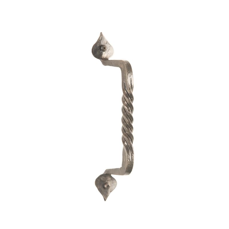 Twisted Wrought Iron Door Handle/Pull 9 1/4-in by Artesano Home Decor - Natural-Iron