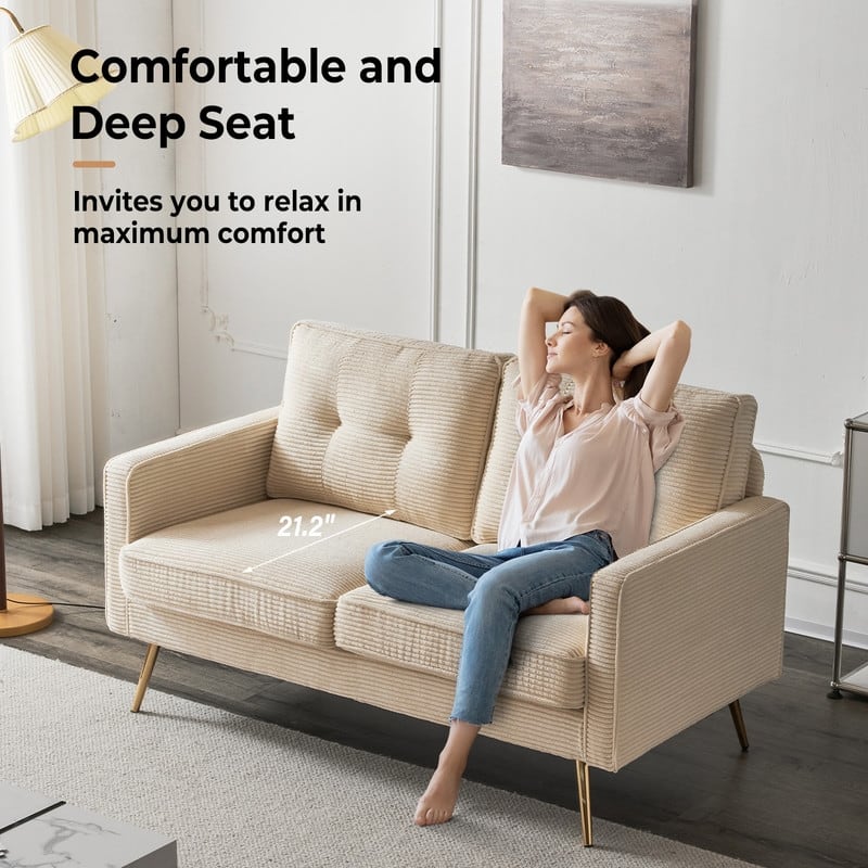 VINGLI 56" Modern Loveseat