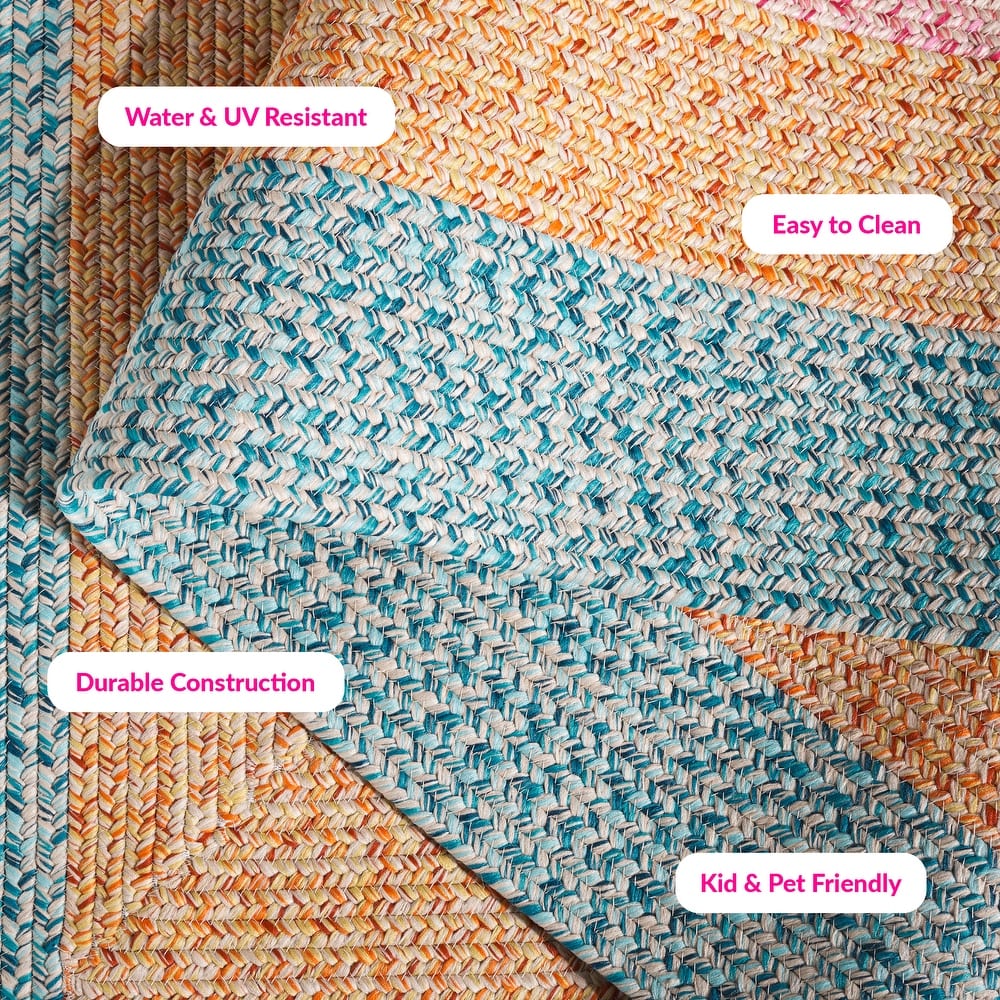 SAFAVIEH Handmade Braided Ecenur Indoor/Outdoor Machine Washable Rug