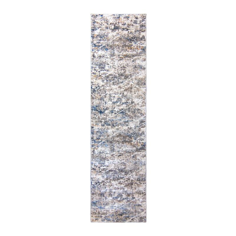 Barga Madge Gray Area Rug (2'2"x8') by Gertmenian - 2'2"x8'