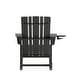 preview thumbnail 29 of 42, Commercial All-Weather Rocking Adirondack Chair with Swiveling Cupholder