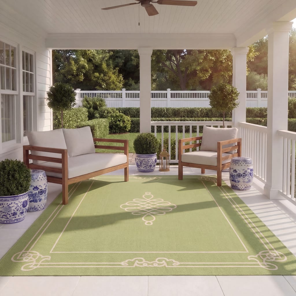 SAFAVIEH Courtyard Vasudha Indoor/ Outdoor Waterproof Patio Backyard Rug