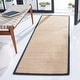 preview thumbnail 28 of 109, SAFAVIEH Natural Fiber Carmit Casual Border Sisal Rug 2'6" x 10' Runner - Maize/Black - Runner