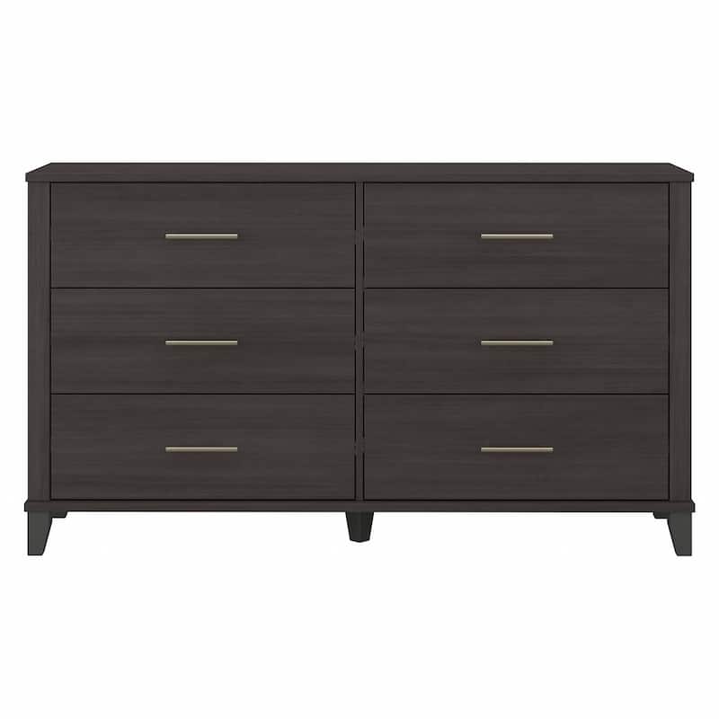 Transitional Grain-textured Grey Dresser