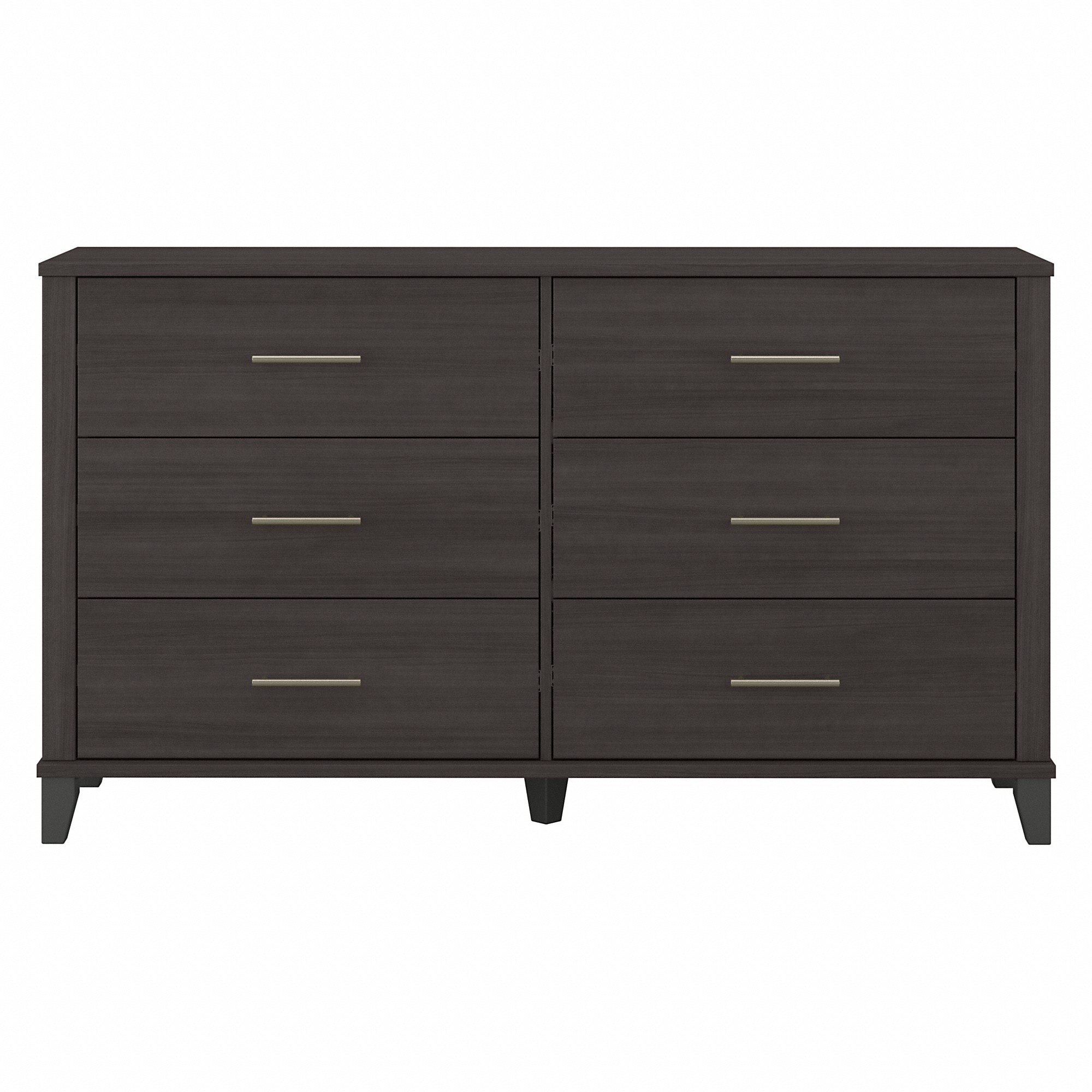 Transitional Grain textured Grey Dresser