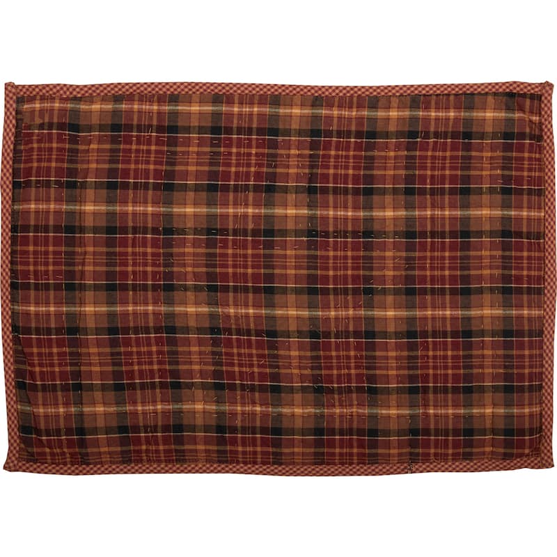 Abilene Star Quilted Placemat Set of 6 12x18 - Placemat 12x18