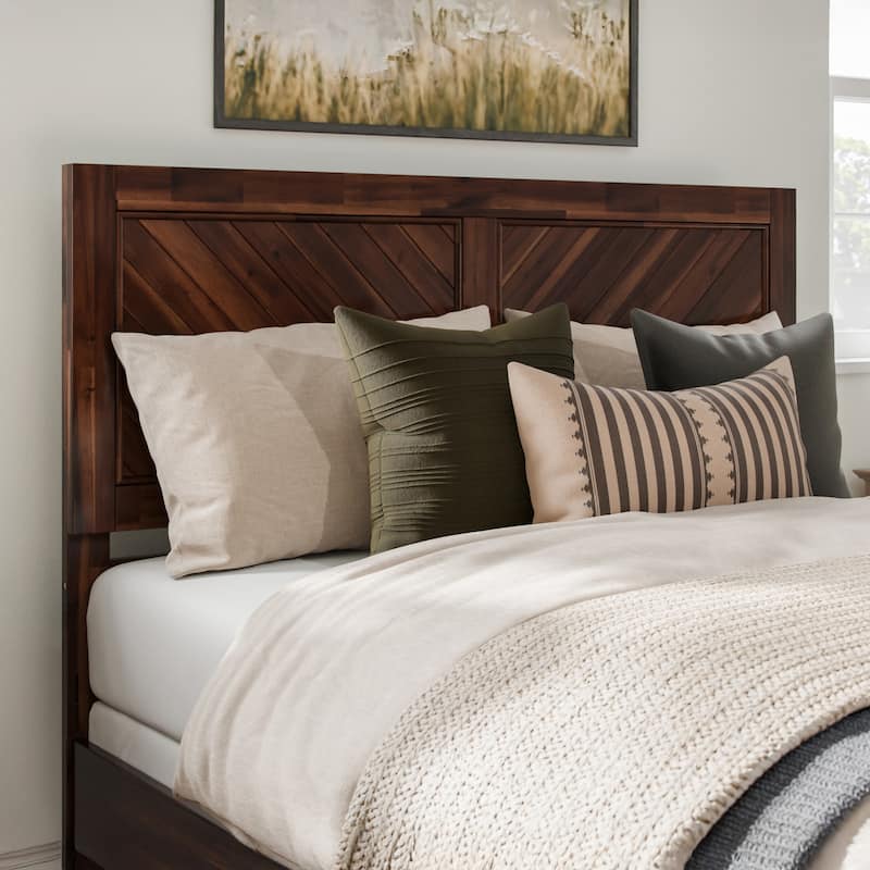 AFI Canyon Wood Headboard with Attachable Charger - Barnwood - Queen