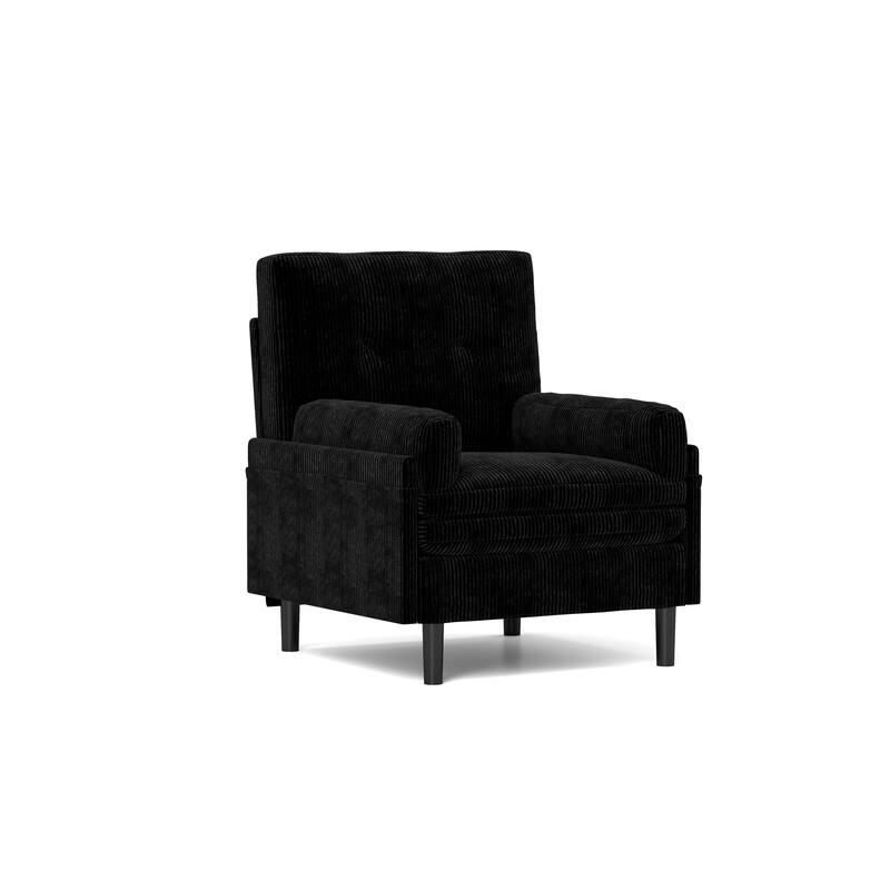 Corduroy Convertible Sofa, Ergonomic Lounge Chair and Bed
