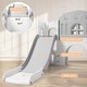 preview thumbnail 15 of 31, 8-in-1 Toddler Indoor Playground with Slide Baby Slide Playset for Toddlers Ages 1-3 Outdoor Play