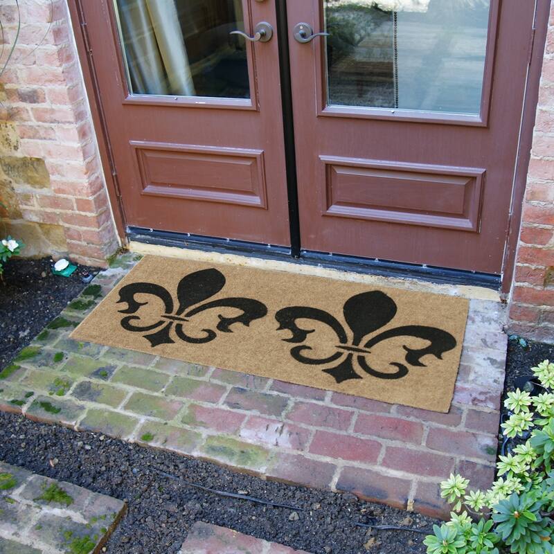 Rubber-Cal "The Clovis Legend" French Provincial Doormat, 18 x 30-Inch - Tan - 24" x 57"