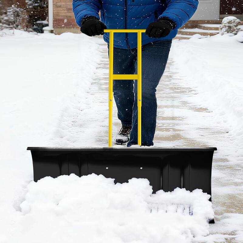 29-Inch Heavy-Duty Steel Snow Shovel Double Pole