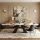 preview thumbnail 24 of 56, 110.24" Extendable Rectangular Sintered Stone Double Pedestal Dining Table Seat 8-12