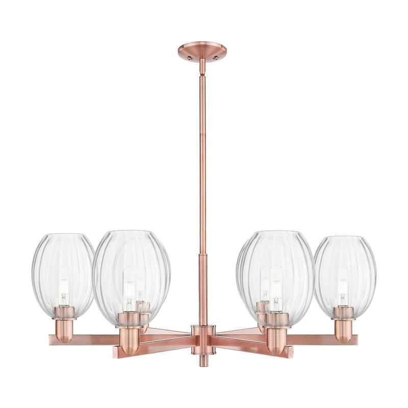 Innovations Lighting Downtown Urban - Preston - 6 Light 24" Bell Shade Stem Hung Chandelier