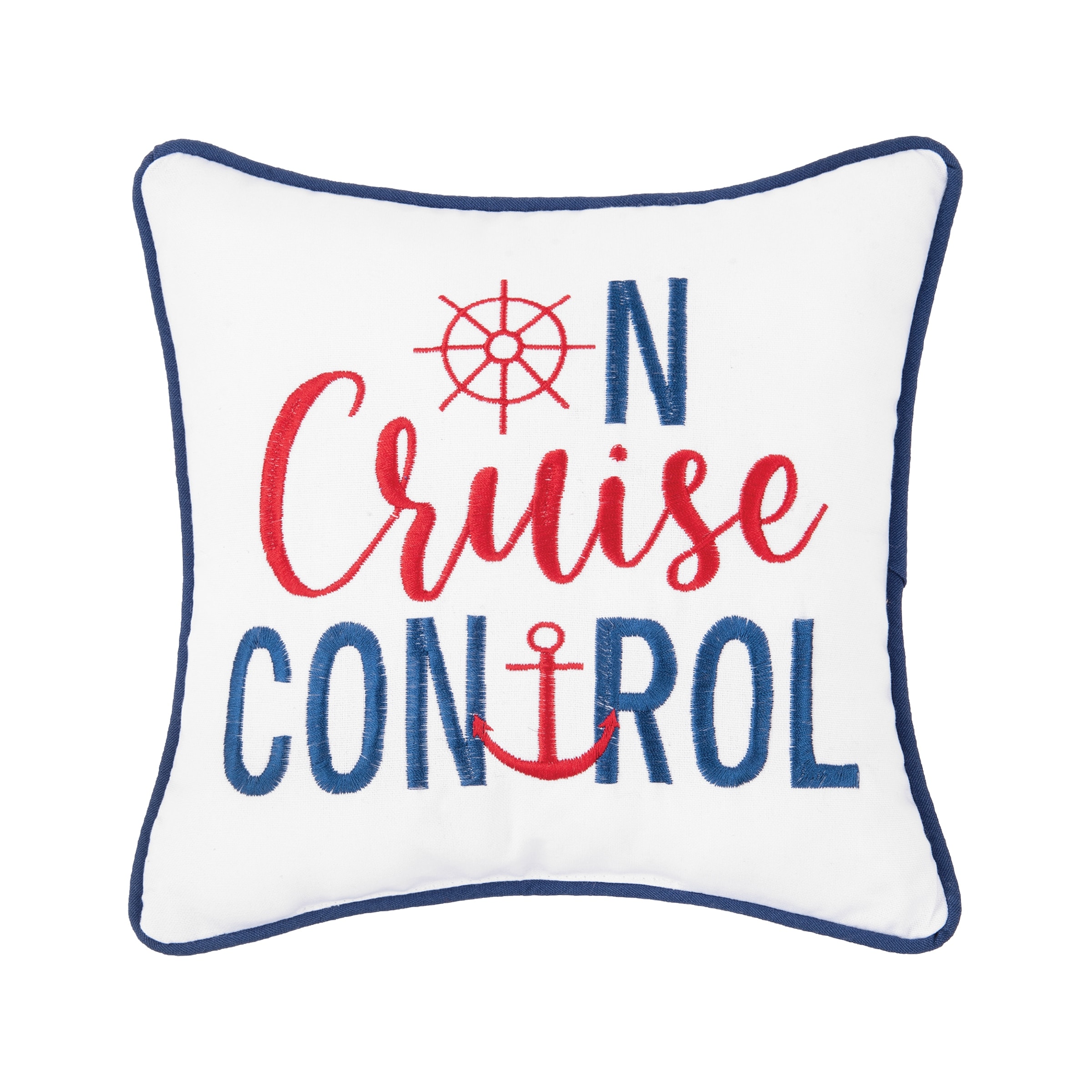 On Cruise Control Embroidered Throw Pillow