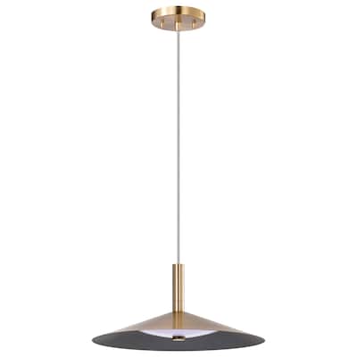 Corrine 14 Inch LED Pendant Burnished Brass 3K/4K/5K CCT Selectable - Burnished Brass
