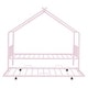 preview thumbnail 31 of 45, Metal Adorable House Twin Size House Bed with Twin Size Trundle Bed,Kids and Baby