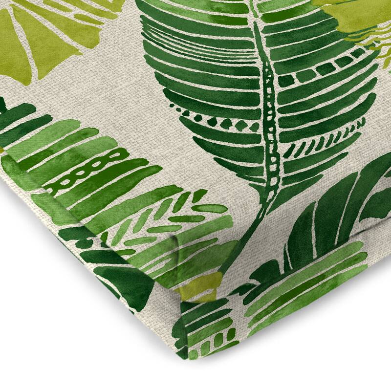 48" x 18" Outdoor Bench Cushion with Ties - 18'' L x 48'' W x 3.5'' H