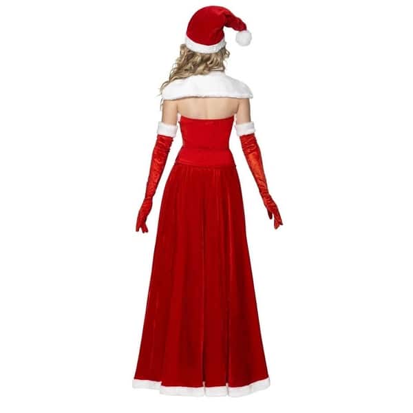 white christmas dresses Deluxe Sexy Red Santa Claus Costumes Adult Women Christmas Fancy Dress –  jetechband