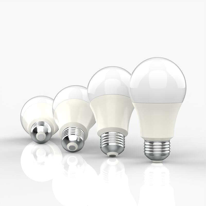 Vintage Non-Dimmable A19-9W LED Bulbs with E26 Base, 80+ CRI, Warm White 2700K, 805 Lumens, White (Pack of 4) by JONATHAN Y - White