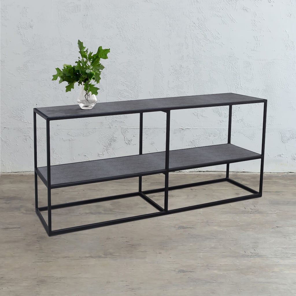 Casual Elements Grey Concrete/Resin Console Table 59"