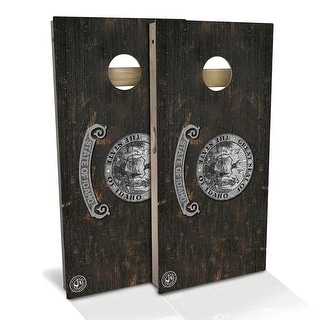 Idaho Flag Vintage Outdoor Cornhole Board Set