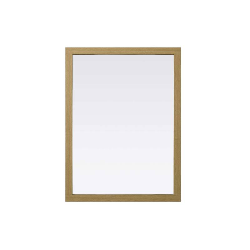 Solene Wooden Rectangle Mirror (42-48 x 36 in.) - Honey Brown - 48" x 36"