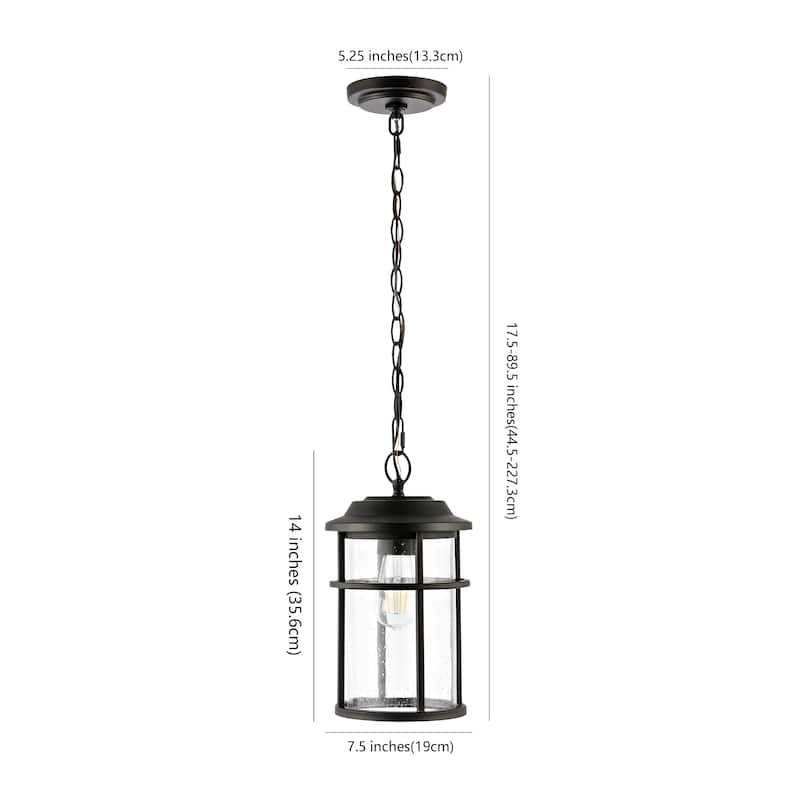 SAFAVIEH Lighting Venerina Outdoor Pendant - 8" W x 8" D x 18-90" H - 8Wx8Dx90H