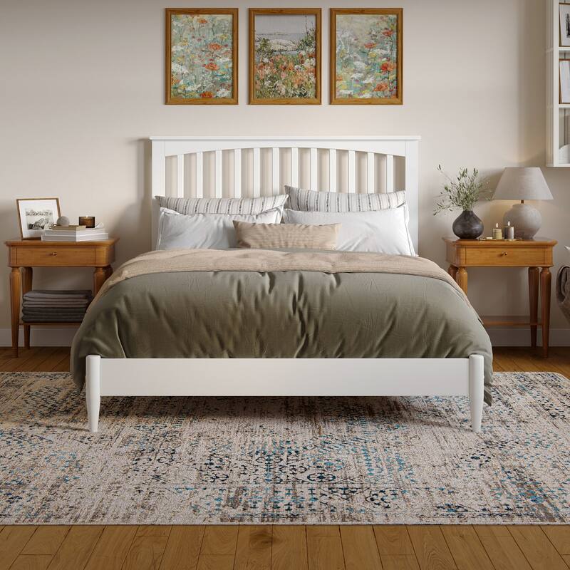 Becket Solid Wood Low Profile Platform Bed
