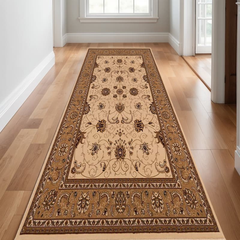 HomeRoots Oriental Traditional Runner Area Rug - 168 in. x 27 in. x 0.35 in. - 168 in. x 27 in.  x 0.35 in.
