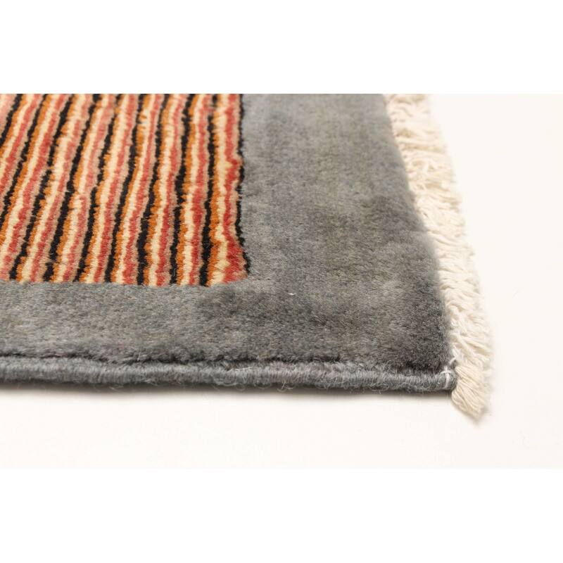 ECARPETGALLERY Hand-knotted Peshawar Ziegler Light Brown Wool Rug - 6'0 x 9'1