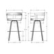preview thumbnail 12 of 42, Amisco Lars Swivel Counter and Bar Stool