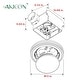 preview thumbnail 8 of 9, Akicon Ultra Quiet Bathroom Exhaust Fan with LED Light 80CFM 2.0 Sones Round Bathroom Ventilation Fan with Frosted Glass Cover